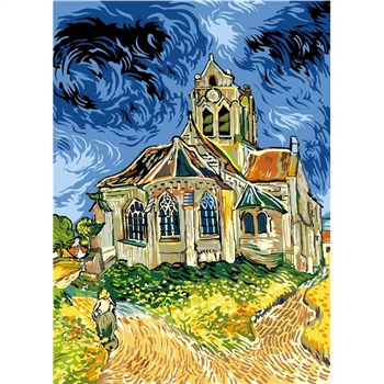 Canevas Seg de Paris - L'Eglise d'Auvers Sur Oise - 45 x 60