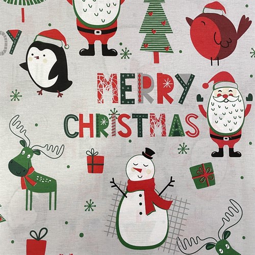 Tissu Coton Noël - Merry Christmas
